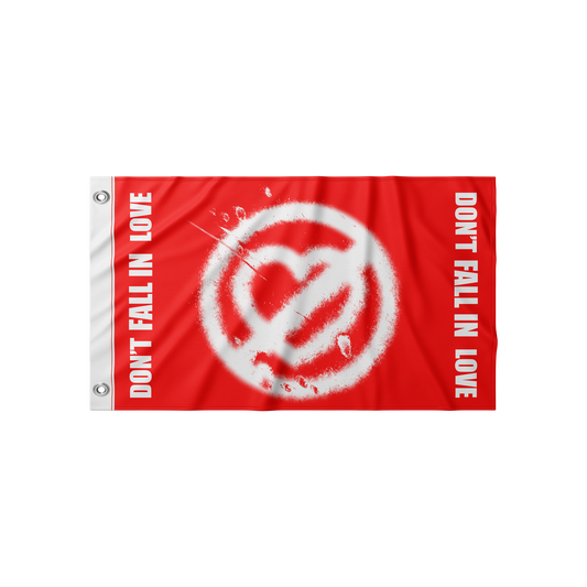 FEST HEART RED - FLAG